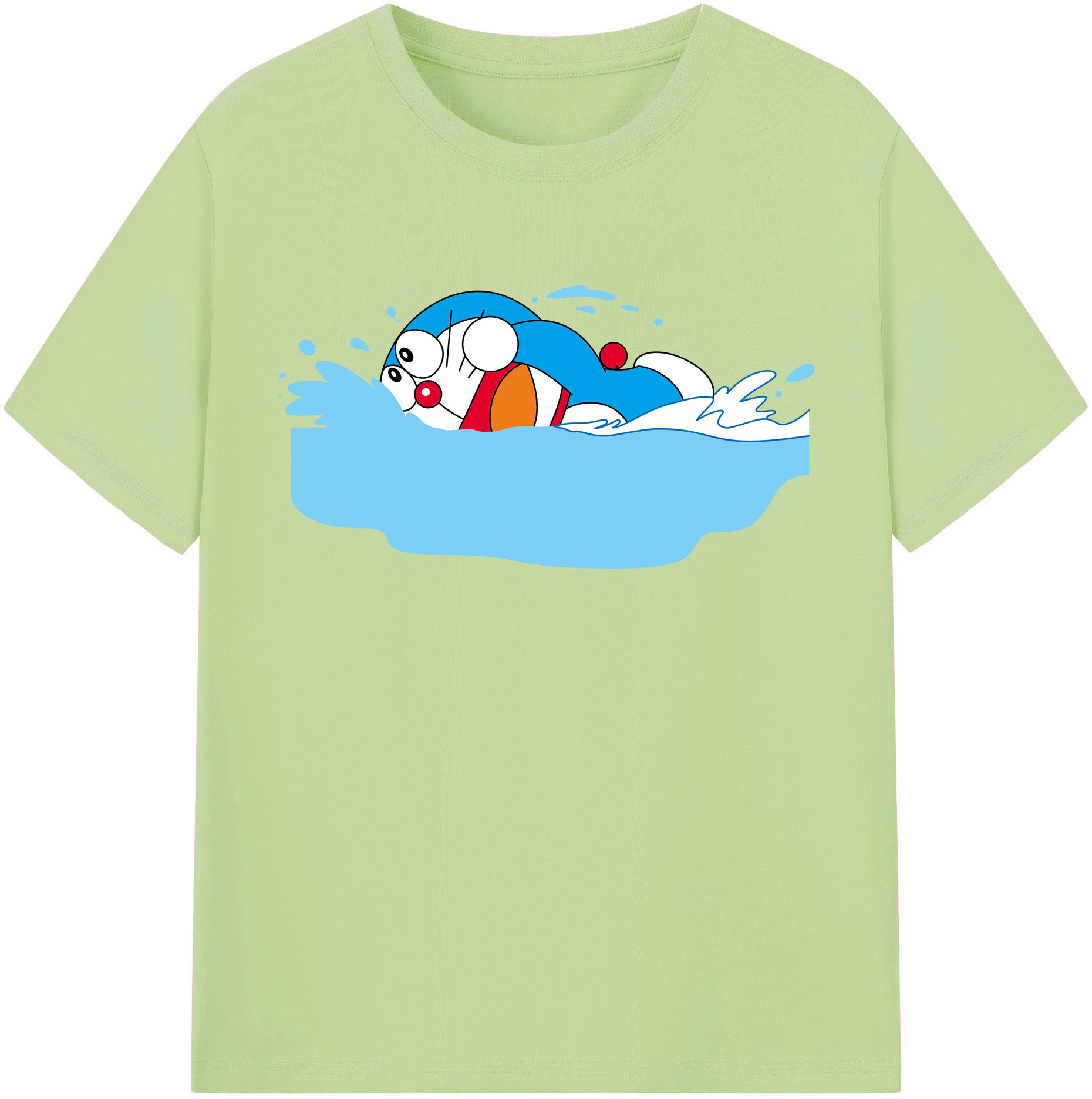 （画像用） ドラえもん Doraemon 綿100％半袖Tシャツ（フロントプリント）